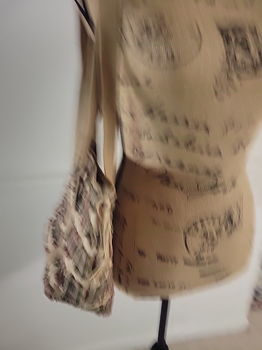 Fabric Quilted Patchwork Handbag/ ShoulderBag  Fa… - image 7