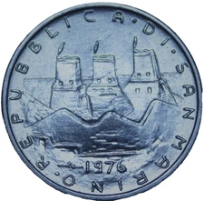 San Marino 5 Lire, 1976 Gem Unc~F.A.O. Coin~Only 695,000 Minted~Free Shipping