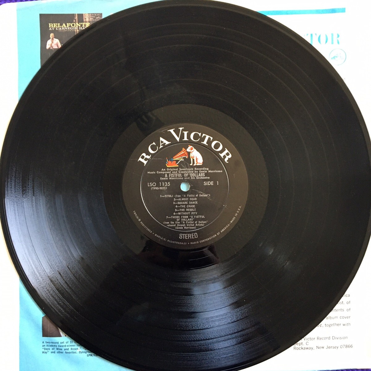 1967 A FISTFUL OF DOLLARS Record RCA Org Slve Ennio