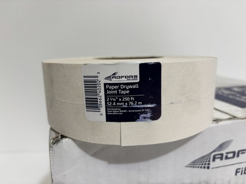 20 Rollen Adfors Fibatape Papier Trockenbau Fugenband weiß 2-1/16 Zoll x 250 Fuß - Bild 3 von 4