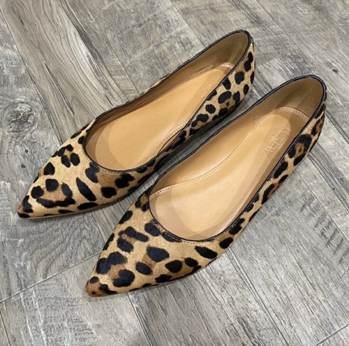j crew leopard print flats