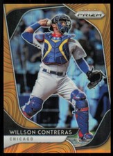 2020 Panini Prizm Neon Orange Tier III Willson Contreras /100 Cubs #238