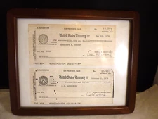 1978 Vintage UNITED STATES TREASURY CHECKS  TO RANDOLPH A. HEARST / O.L. LONGORI