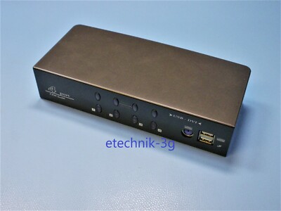 KVM Switch MP4711 4 Port DVI/VGA USB TVMonitor AUTOscan HOTKEY