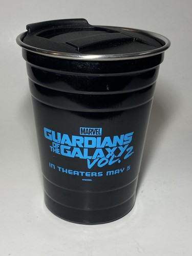 Guardians of the Galaxy Vol. 2 Movie Promo - Black Metal Tumbler Cup With Lid - Picture 2 of 19