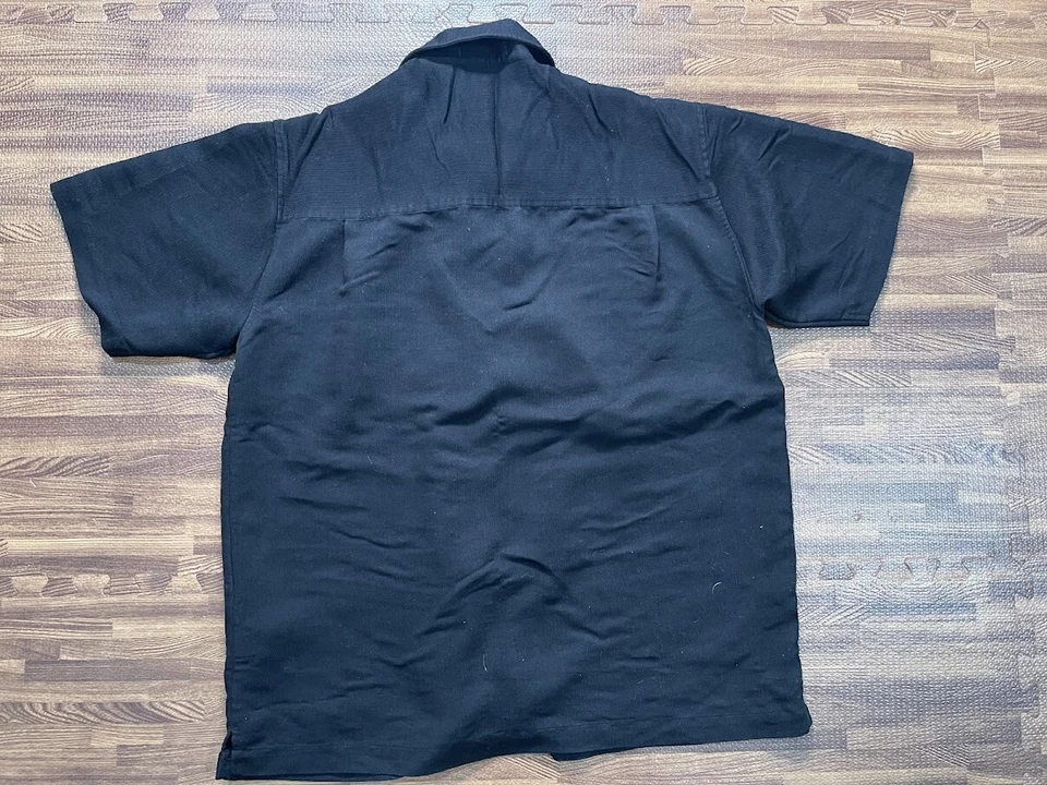 Eighty Eight Short Sleeve Button Up Shirt Black Men's Size S Small - Image 2 of 3