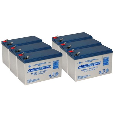 Power-Sonic 12V, 7Ah, AGM, F2 Replaces Kantech KT-1 One Door Controller - 6 Pack