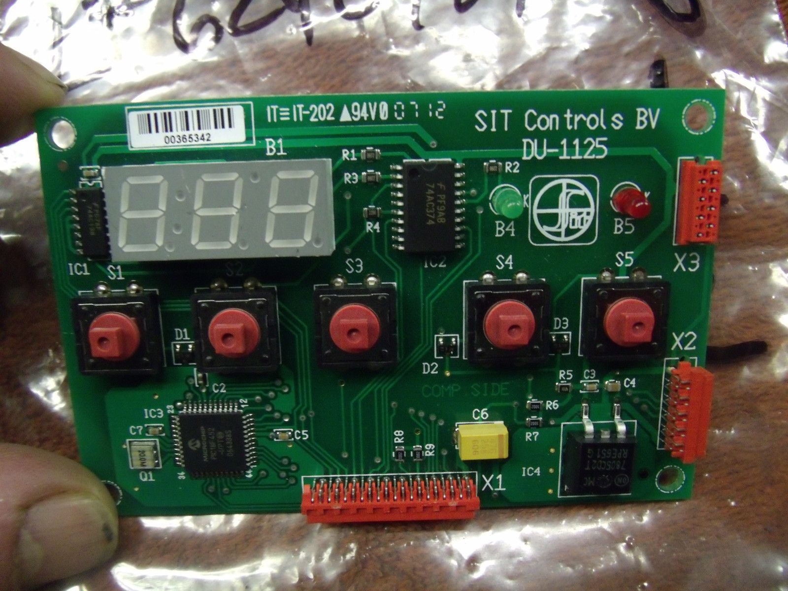  NEW SIT Controls BV DU-1125 or 021.016.140 or 0715H2093 Control Board 7250-661