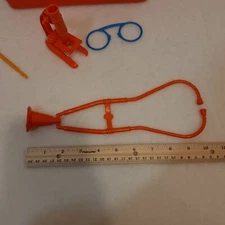 Vintage Hasbro Toy Hospital Doctor Nurse Kit Medical Bag Playset 1970's READ