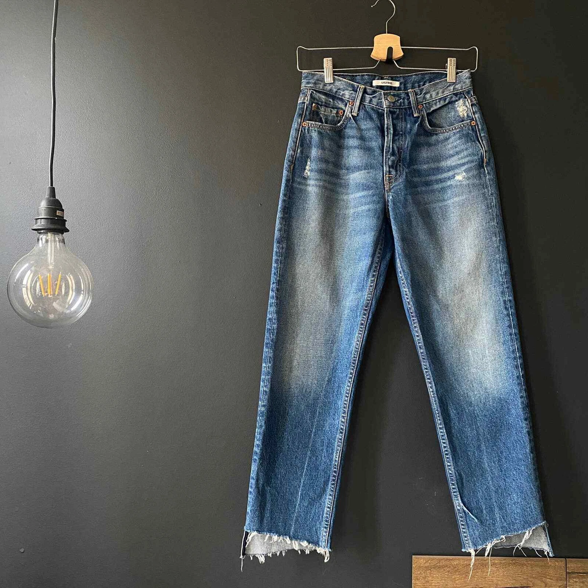 Grlfrnd helena straight store crop jeans