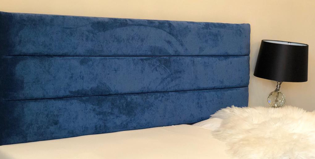 HEADBOARD VELVET / NAPLES FABRIC VERTI Upholstered Fabrics 12 COLOURS