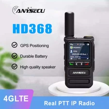 Anysecu HD368 4G Network Radio Real-ptt RTOS System GPS Mini POC Walkie Talkie
