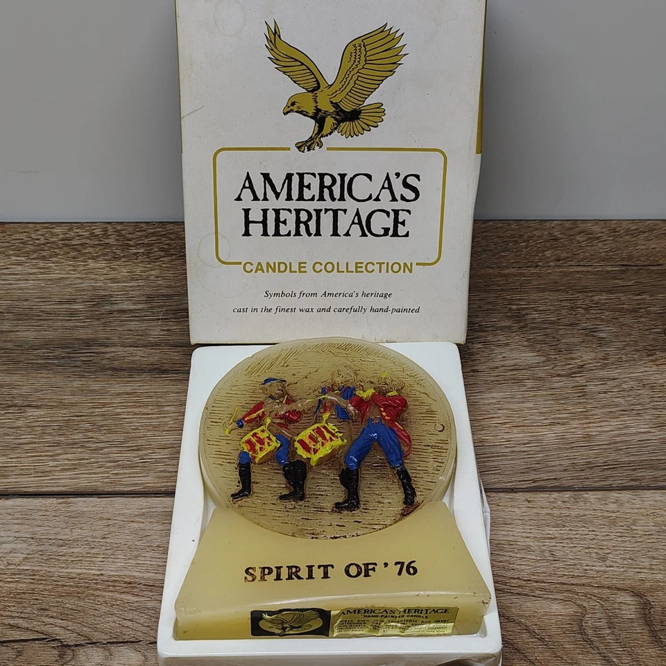 America's Candle Collection Heritage Spirit of '76 USA Hand Painted 1976 - Image 3 of 4