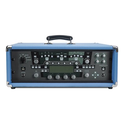 Sound Town Vintage 3U Amp Rack Case, 12.5'' Depth, Beau Blue (STVRC-3BL)