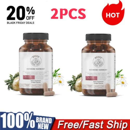 2 Pack Happy Mammoth Hormone Harmony Natural Hormonal Support for Women