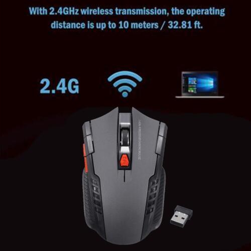 1x Wireless Mouse Mice Optical Scroll For PC Laptop Mouse Computer Gaming G7X54 - Picture 4 of 15