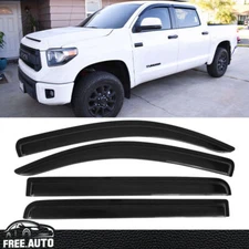 Fits 07-21 Toyota Tundra Crewmax Cab Window Visor Rain Deflector Guard 4PCS Set