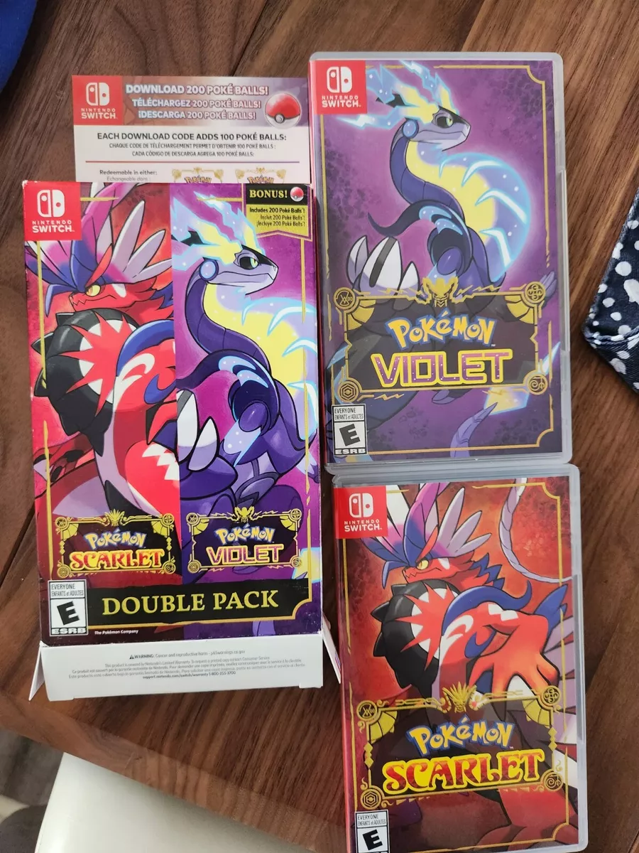 Pokémon Scarlet & Pokémon Violet Double Pack Nintendo Switch