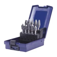 Sgspro 18235 Carbide Bur Set, Double Cut, 10 pcs. Never used, Free Shipping