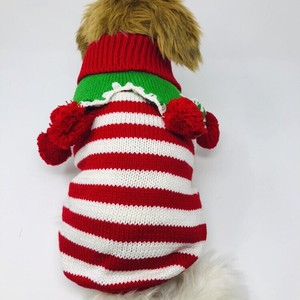 Dog-Puppy-Knitted-Sweater-Winter-Holiday-Christmas-Red-White-Green-S-M-L