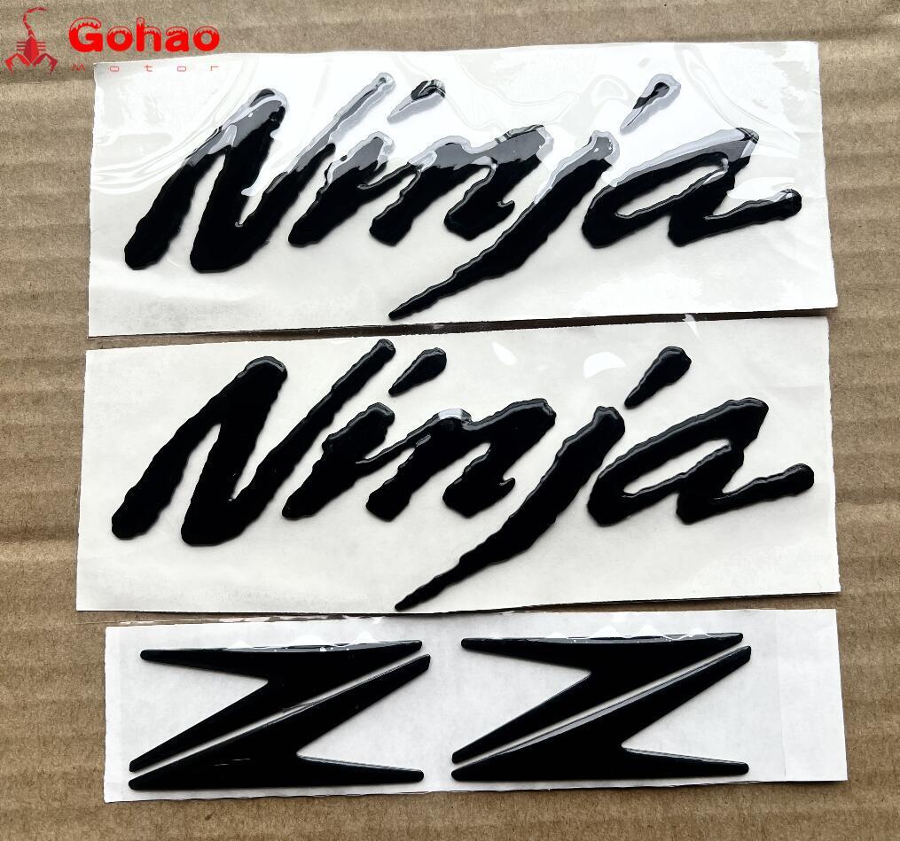 バッジ Black Set Fuel Tank Fairing/Fender Tail Badge Emblems Decal For