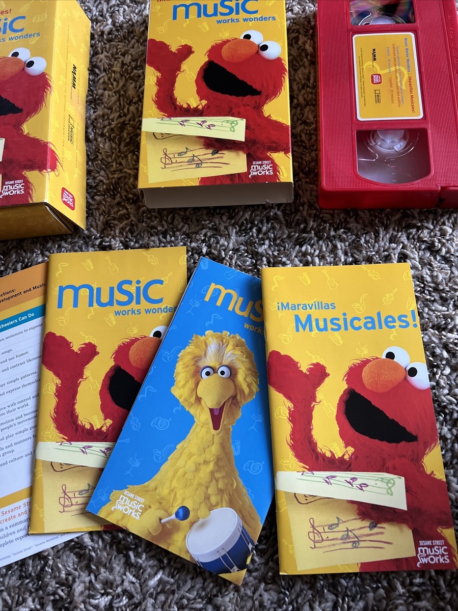 SESAME STREET Maravillas Musicales MUSIC WORKS WONDERS VHS