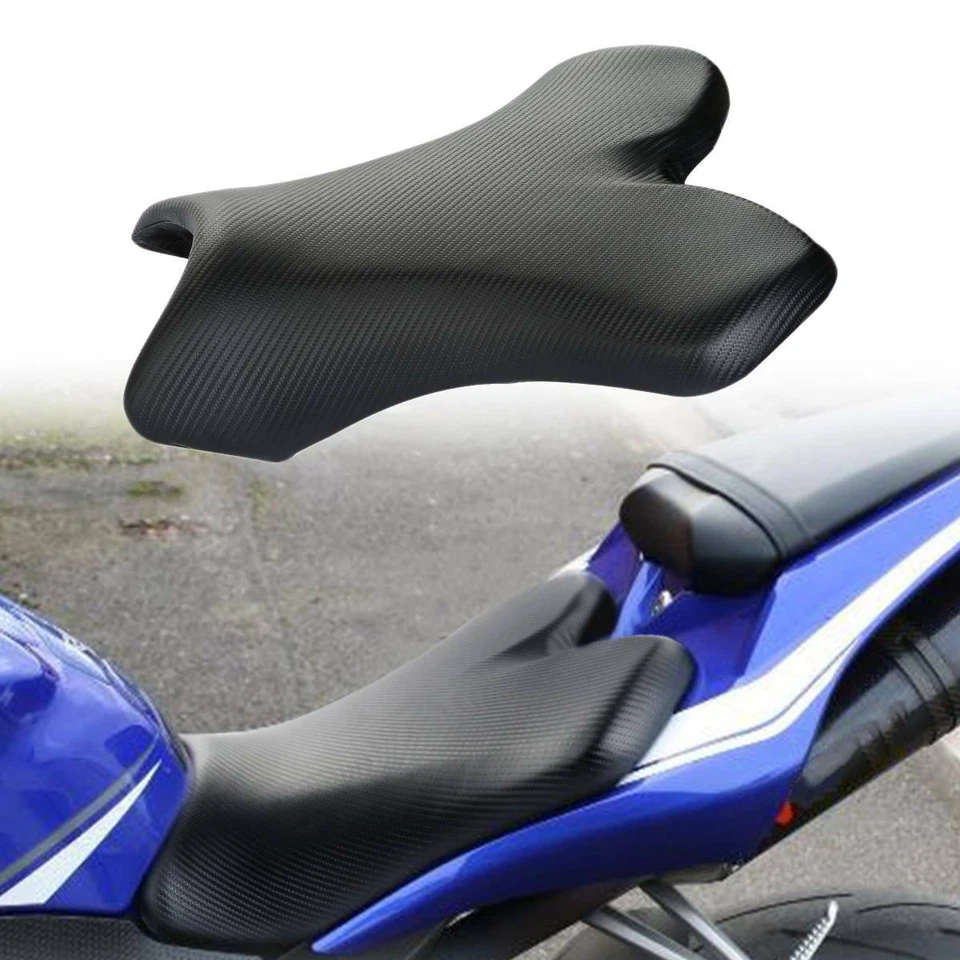 Almofada de assento de motorista para piloto compatível com Yamaha YZF R1 YZFR1 YZF-R1 2004-2006 2005 EUA - Imagem 2 de 4