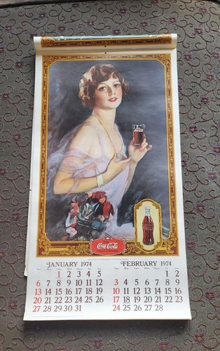 1974 COKE COLA CHRISTMAS CALENDAR - Picture 2 of 6