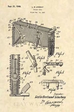 Official 1948 Ice Hockey Goal US Patent Art Print - Vintage Antique NHL 331