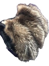 Vintage Mink Fur Muff Purse Hand Warmer Fancy  Side Zipper Handle Fabulous