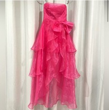 Hot Pink Chiffon Gown