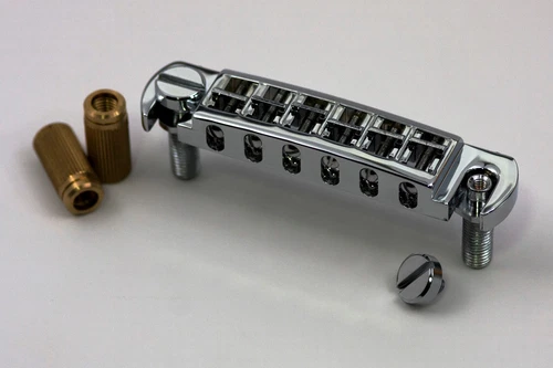 AVT2G-N TonePros Wraparound Set w/SS1 Locking Studs fits Gibson. Nickel Finish