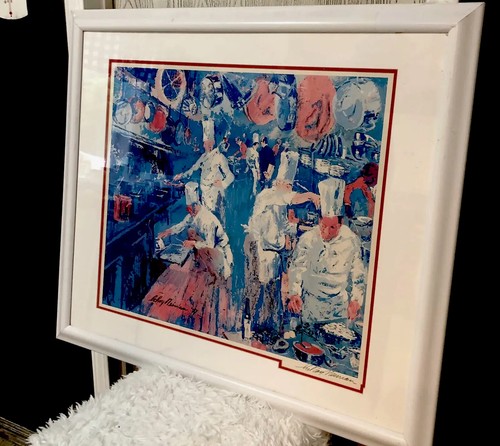LeRoy Neiman signed, Serigraphy, framed, La Grande Cuisine/Large SIGNED - Picture 4 of 11