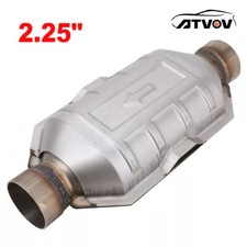2.25" Universal High Flow Spors Cat Catalytic Converter 400 Cell Stainless Steel