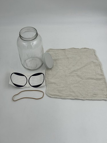 4 Half Gallon Glass Jar With Accessory Pack Airtight Leakproof Metal Lid - Picture 7 of 11