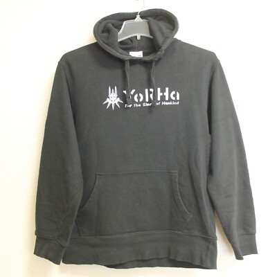 NieR:Automata Official 2B Design Hoodie Black YoRHa Free