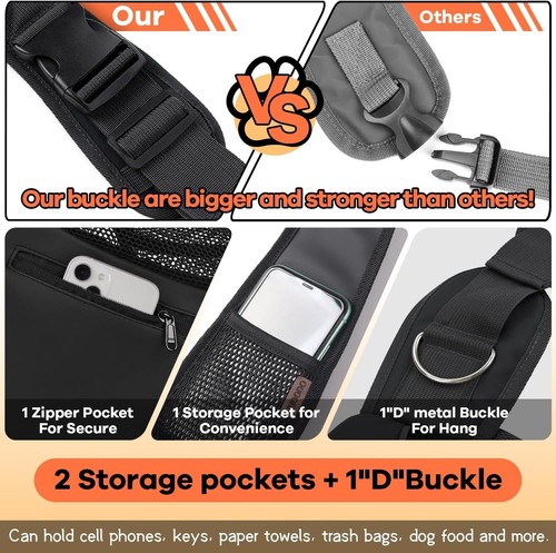 YUDODO Pet Dog Sling Carrier Breathable Mesh Travel Safe Sling Bag Carrier for D - Picture 6 of 6