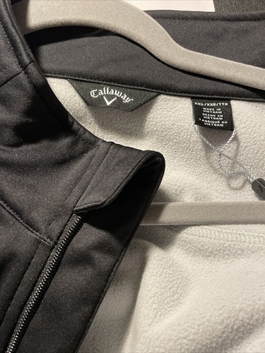 NEW Callaway Weather Series Mens Black Full Zip Water Resistant Golf Jacket 2XL - Picture 16 of 16