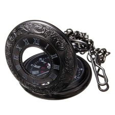 Vintage Retro Steampunk Pocket Watch Vintage Quartz Pendant Necklace Chain Gift