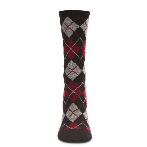MeMoi Women's Chevron Trio Cashmere Blend Crew Socks Fits Shoe Size 4-10 - Picture 2 of 3