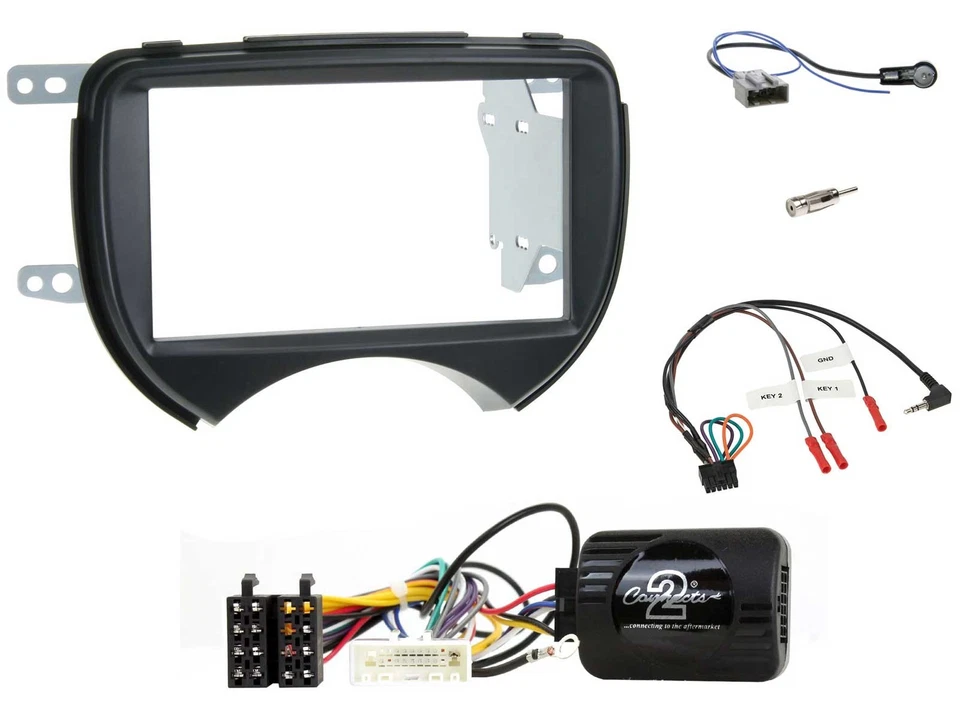 JVC USB Bluetooth Lenkrad DAB 2DIN Autoradio für Nissan Micra 2010-13 schwarz - Bild 3 von 4