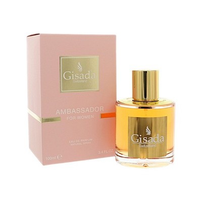 Ambassador Pink by Gisada Box for Women 3.4 Oz Eau De Parfum Spray