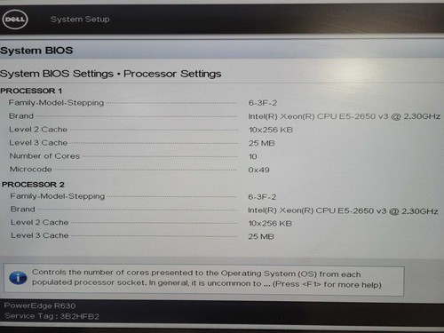 Dell PowerEdge R630 1U 2x Xeon E5-2650 v3 @ 2.3GHz 128GB RAM 8x 2.5" ! - Picture 8 of 8