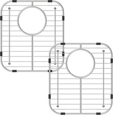 Bottom of Sink Protector Rack, Stainless Steel 13.2"x11.6" Sink Grid Dish Drying
