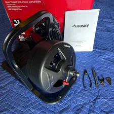 Husky 5/16"x 50 ft. Electric Cable Drum Auger, Lightly Used, Excellent Condition