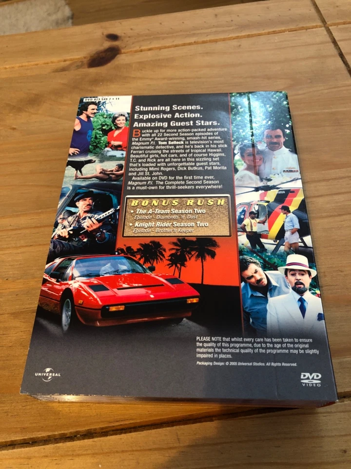 MAGNUM P.I. COMPLETE SECOND SEASON 2 DVD SET SELLECK GREAT CONDITION - Image 2 of 2