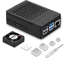 Case for Raspberry Pi 4, ABS Pi 4 Case with Cooling Fan