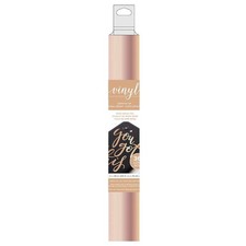 American Crafts Adhesive Vinyl Roll 12"X36"-Rose Gold Foil