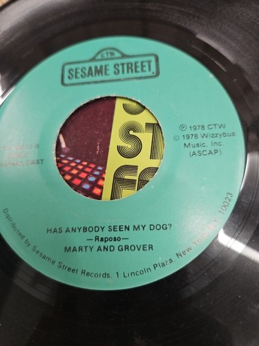 Sesame Street Fever C is for Cookie & Has Anyone Seen My Dog? Rare Promo 45 RPM - Picture 5 of 5