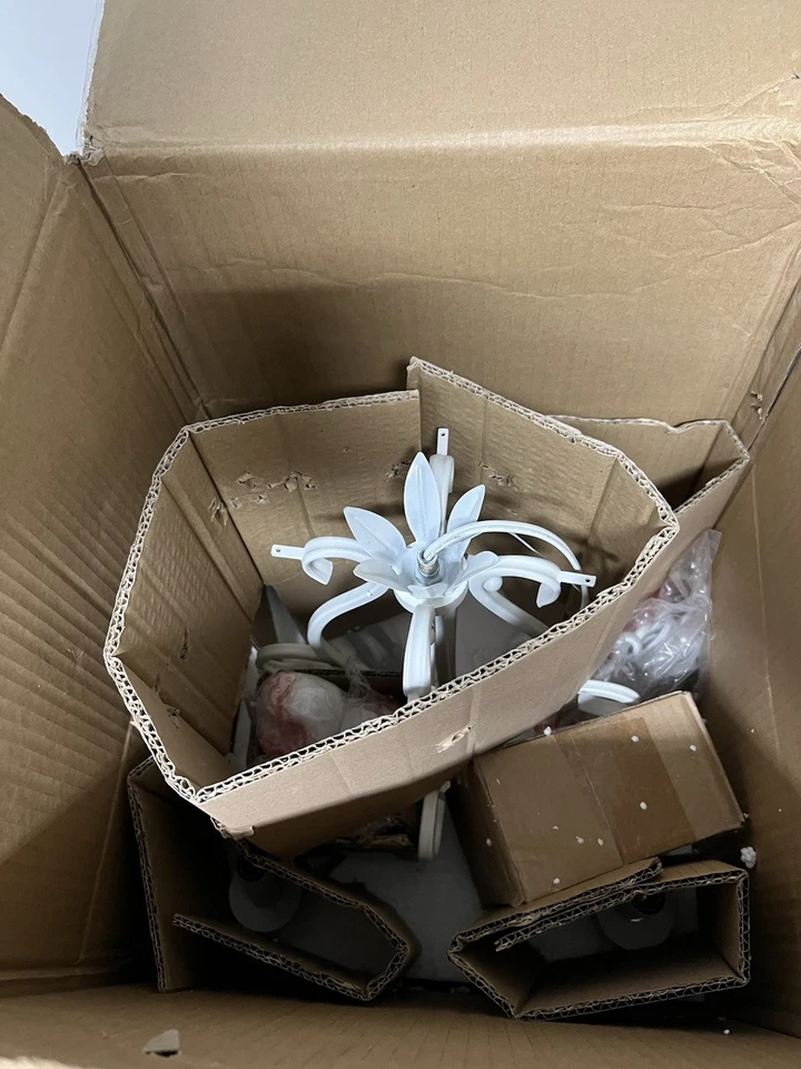 Lámpara de araña Z-Lite Princess 423MW blanco mate 4 luces Foto 4 de 4